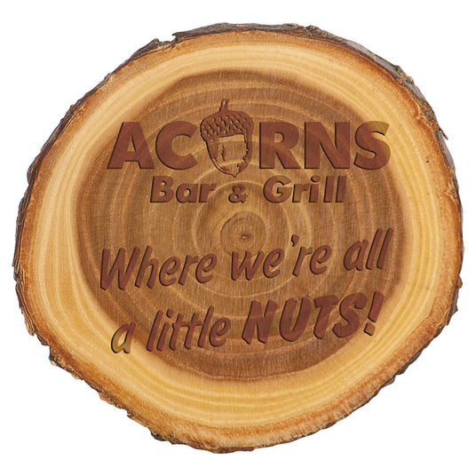 Elmwood Log Plaque-AKD Ink