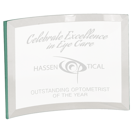 Medium Jade Glass Crescent-AKD Ink