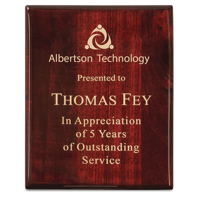 Premium Rosewood Piano Finish Plaque-AKD Ink