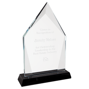 Large Diamond Halo Glass with  Base-AKD Ink