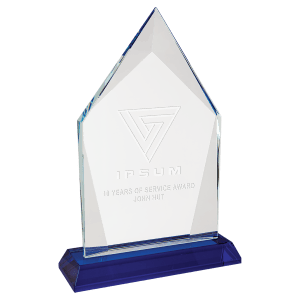 Large Diamond Halo Glass with  Base-AKD Ink