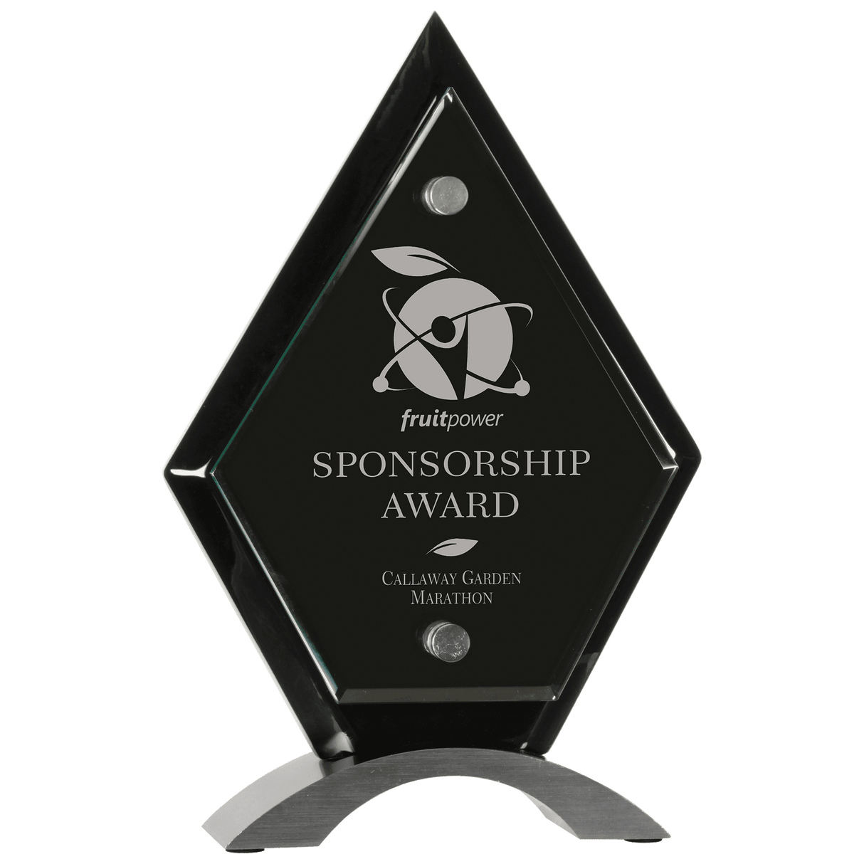 Small Diamond  Piano Finish Floating Jade Glass Standup-AKD Ink