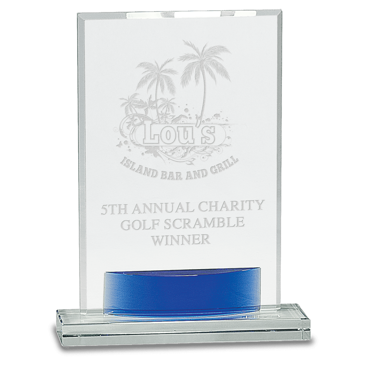 Large Crystal Rectangle with Accent-AKD Ink