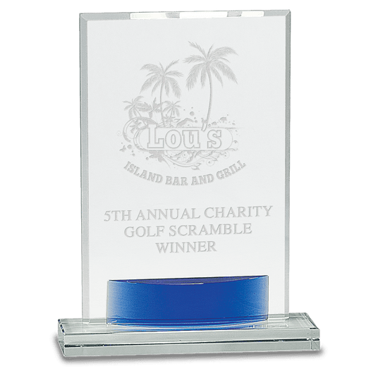 Large Crystal Rectangle with Accent-AKD Ink