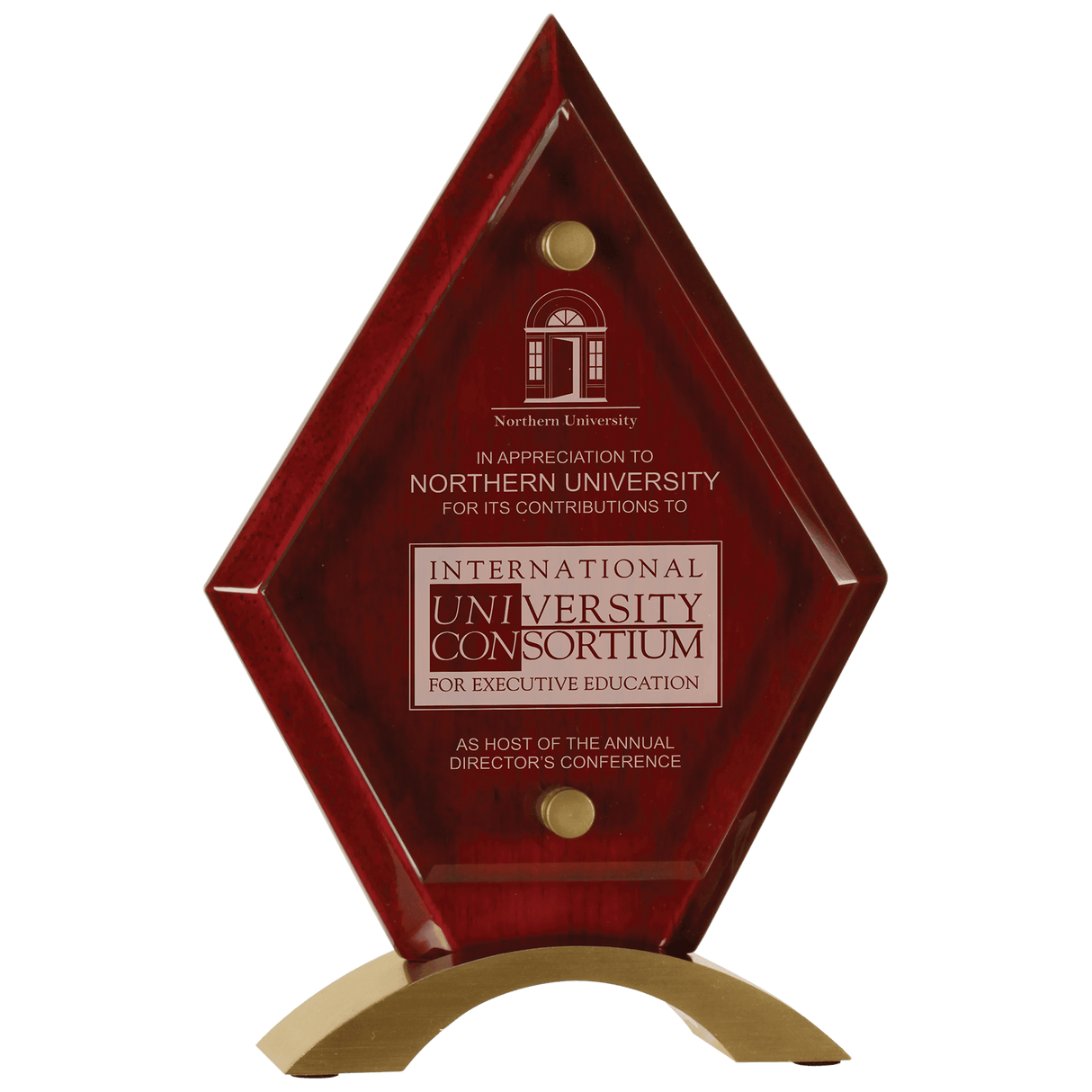 Small Diamond Rosewood Piano Finish Floating Jade Glass Standup-AKD Ink