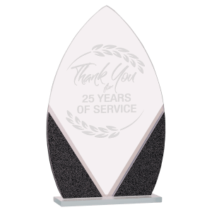 Large Oval Designer Glass Award-AKD Ink
