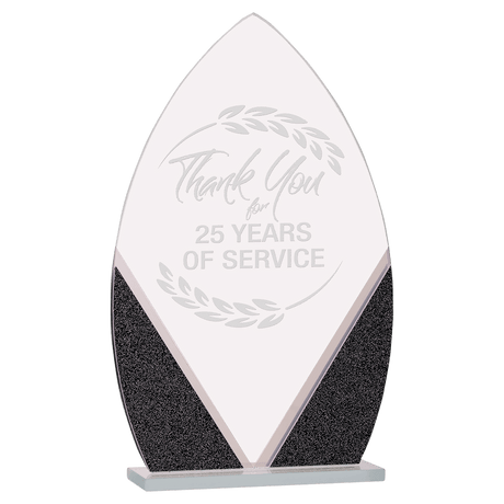 Large Oval Designer Glass Award-AKD Ink
