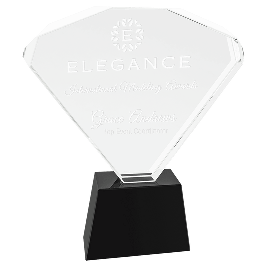 Medium Crystal Fan with Base-AKD Ink