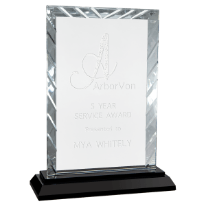 Medium Rectangle Accent Glass on  Base-AKD Ink