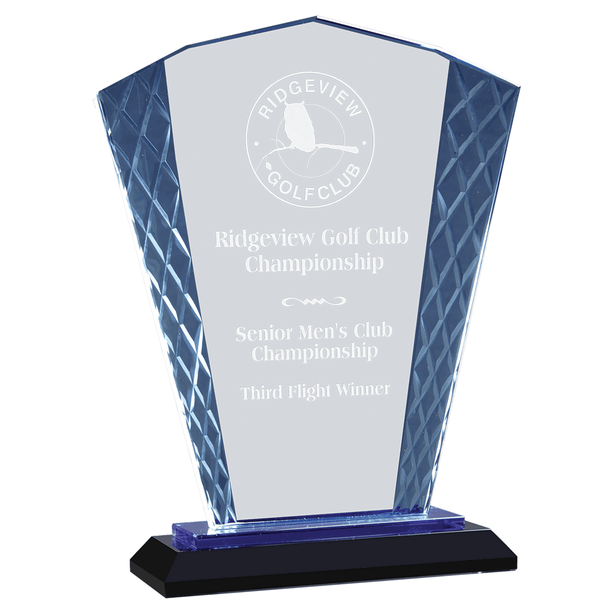 Small Fan Accent Glass on  &  Base-AKD Ink