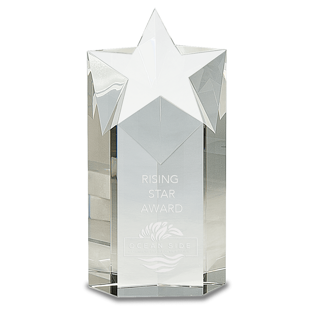 Small Clear Crystal Star Column-AKD Ink