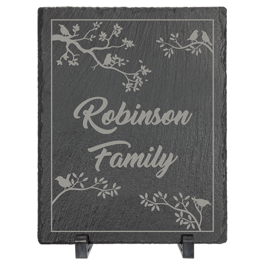 Rectangle Slate Decor With Rubber Pads And Stands