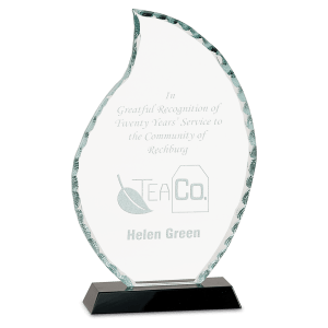 Medium Flame Facet Glass on  Base-AKD Ink