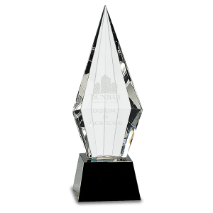 Obelisk Facet Crystal on Pedestal Base-AKD Ink