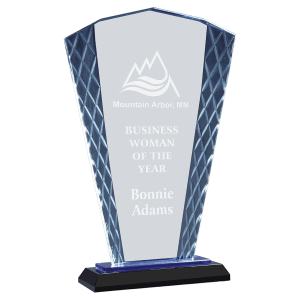 Large Fan Accent Glass on  &  Base-AKD Ink