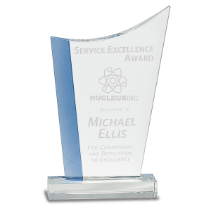 Edge Crystal Crest on Clear Base-AKD Ink