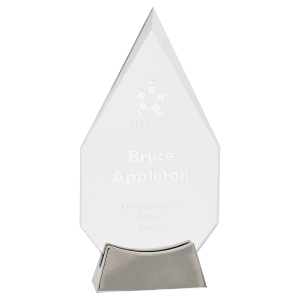 Large Diamond Platinum Glass with Full Metal Base-AKD Ink