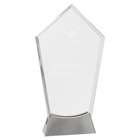 Large Peak Platinum Glass with Full Metal Base-AKD Ink