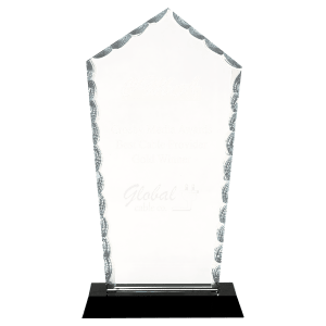 Large Diamond Facet Glass on Base-AKD Ink
