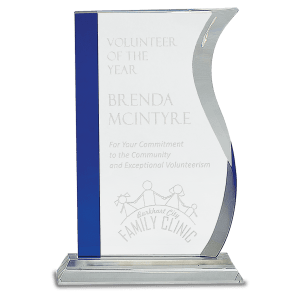 Large Edge Crystal Wave on Clear Base-AKD Ink