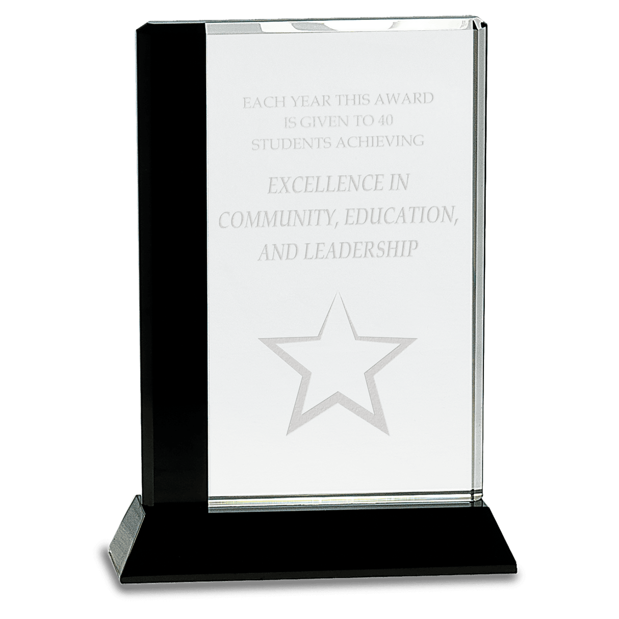 Large Edge Crystal on Base-AKD Ink