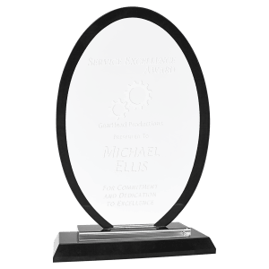 Large Oval  Regal Glass-AKD Ink