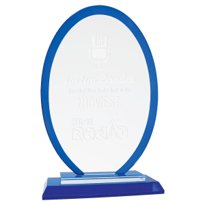 Large Oval  Regal Glass-AKD Ink