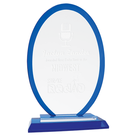 Large Oval  Regal Glass-AKD Ink