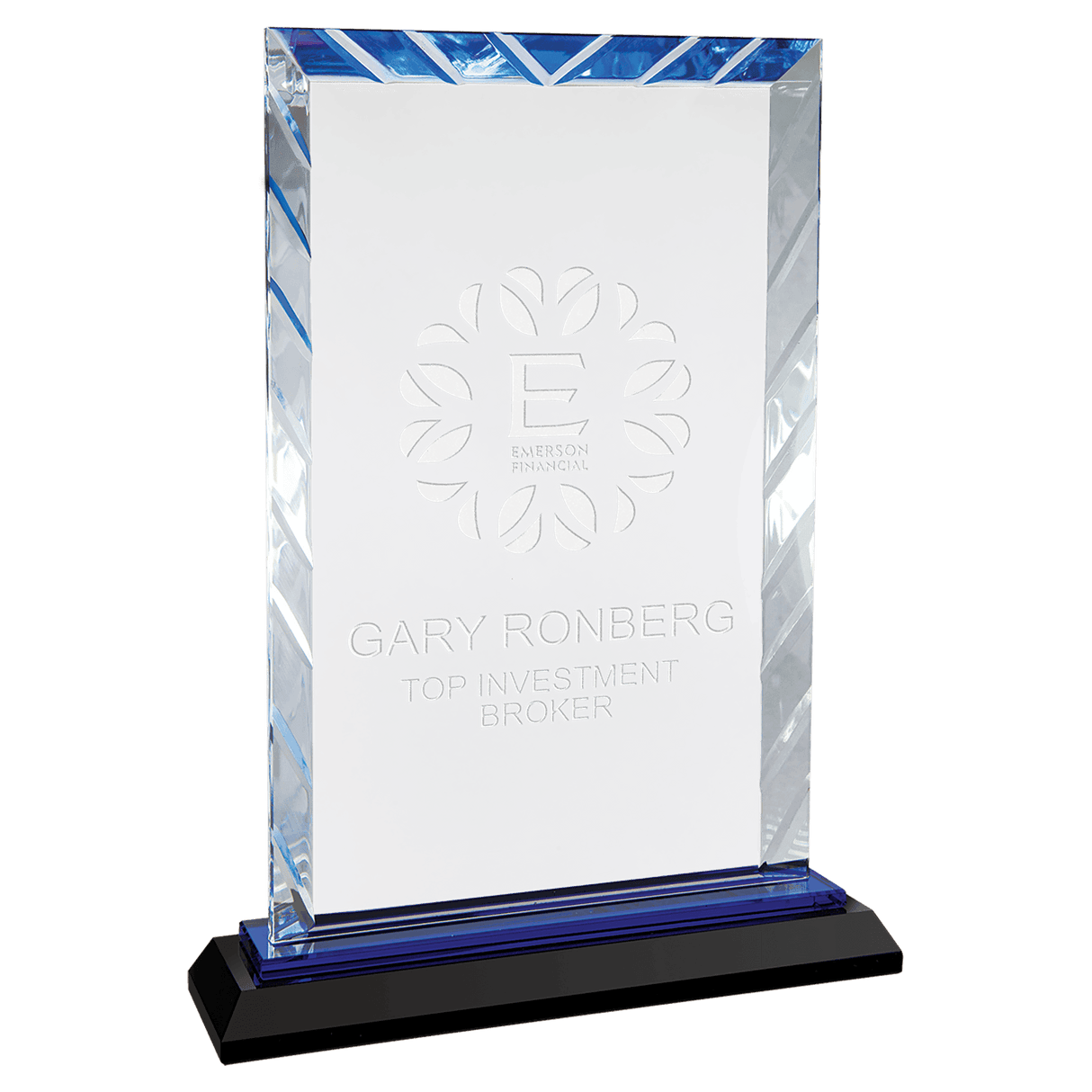 Large Rectangle Accent Glass on  Base-AKD Ink