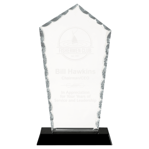 Medium Diamond Facet Glass on  Base-AKD Ink