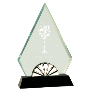 Small Diamond Horizon Glass with  Base-AKD Ink