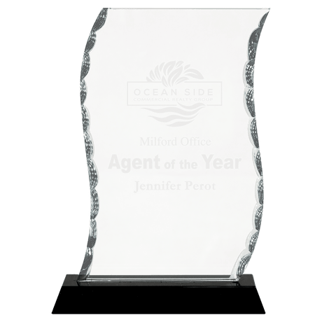 Scroll Facet Glass on  Base-AKD Ink