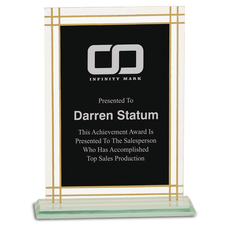 Contemporary Glass Full Border Award - Large and Small Options Available-AKD Ink