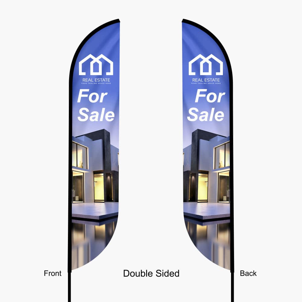 Feather Convex Flag-AKD Ink