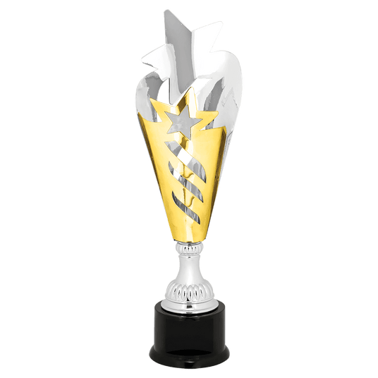 Silver/Gold Star Metal Cup-17 3/4"