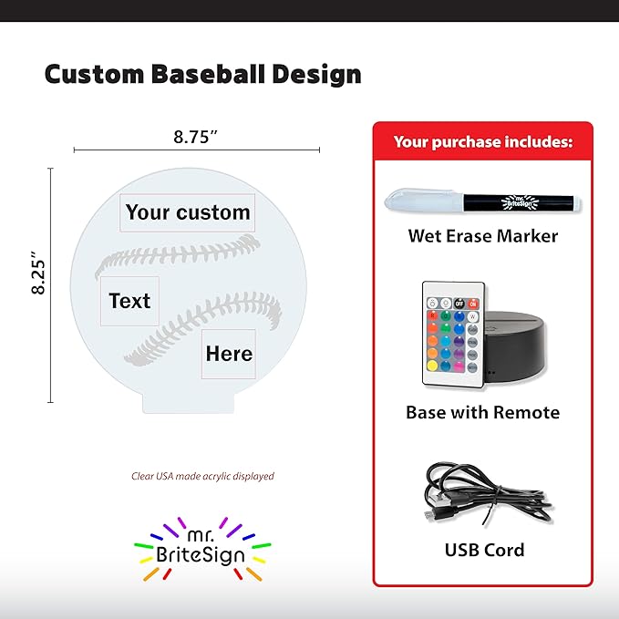 mr. BriteSign Baseball #2 - AKD Ink