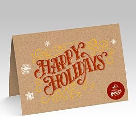 Brown Kraft Greeting Cards printed by AKD Ink