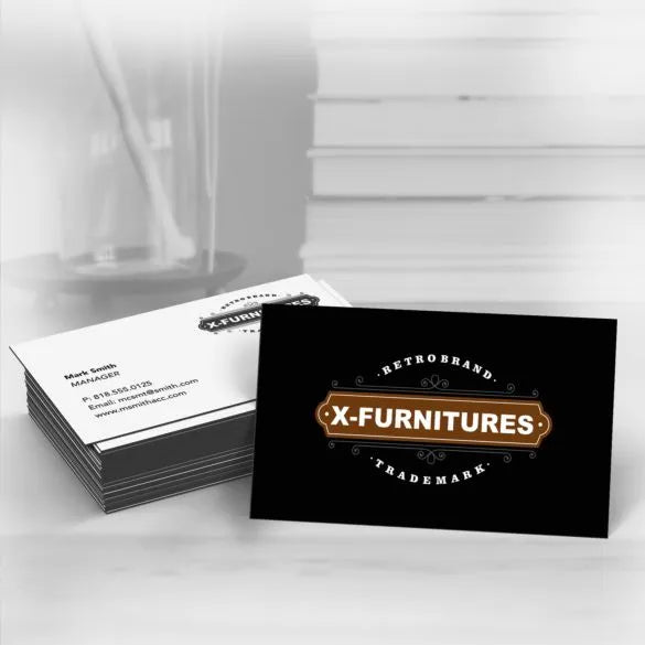 Black Edge Business Cards-AKD Ink