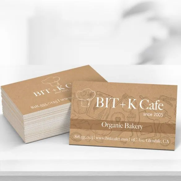 Brown Kraft Business Cards-AKD Ink