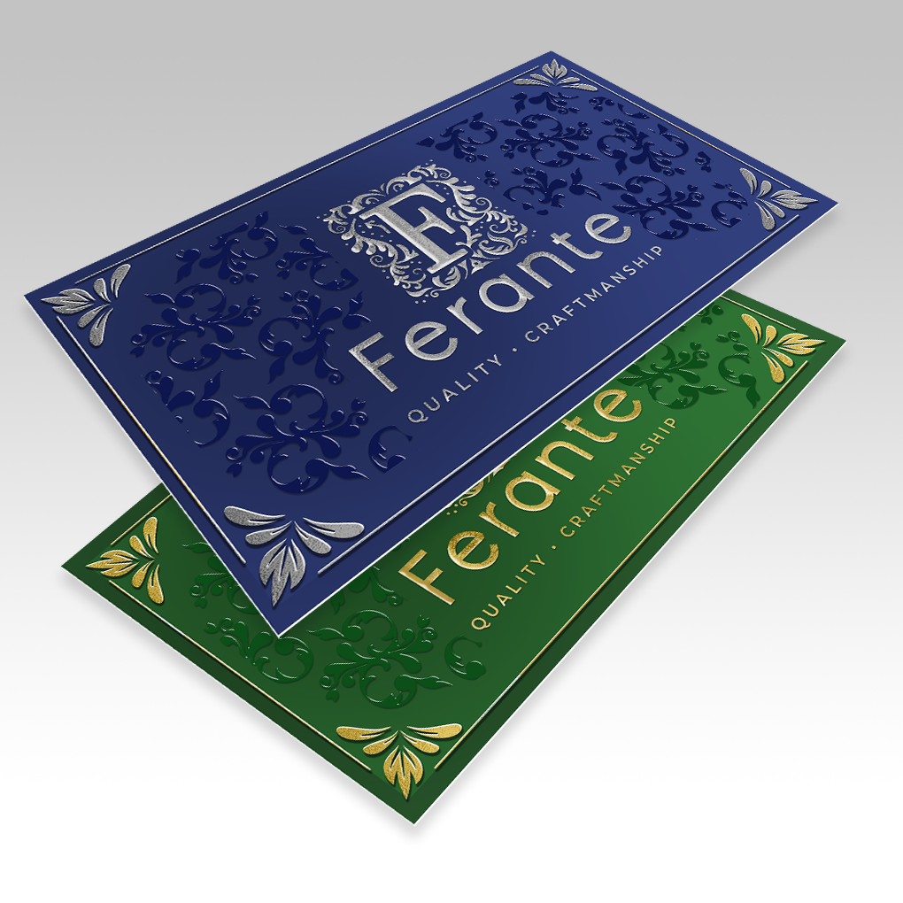 Dual Raised Business Cards – AKD Ink