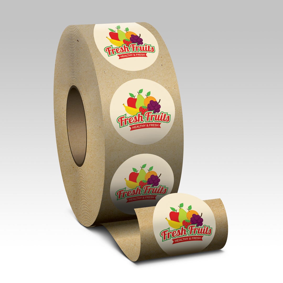 Eggshell Felt Roll Labels product image