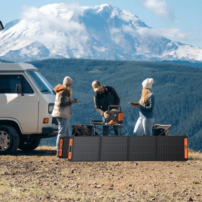 Jackery Solar Generator 2000 V2 portable power station with multiple ports and digital display for outdoor and backup energy use