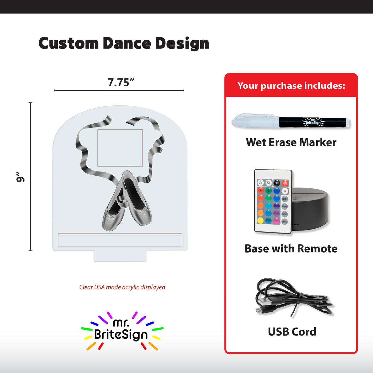 mr.BriteSign Ballet Shoes - AKD Ink