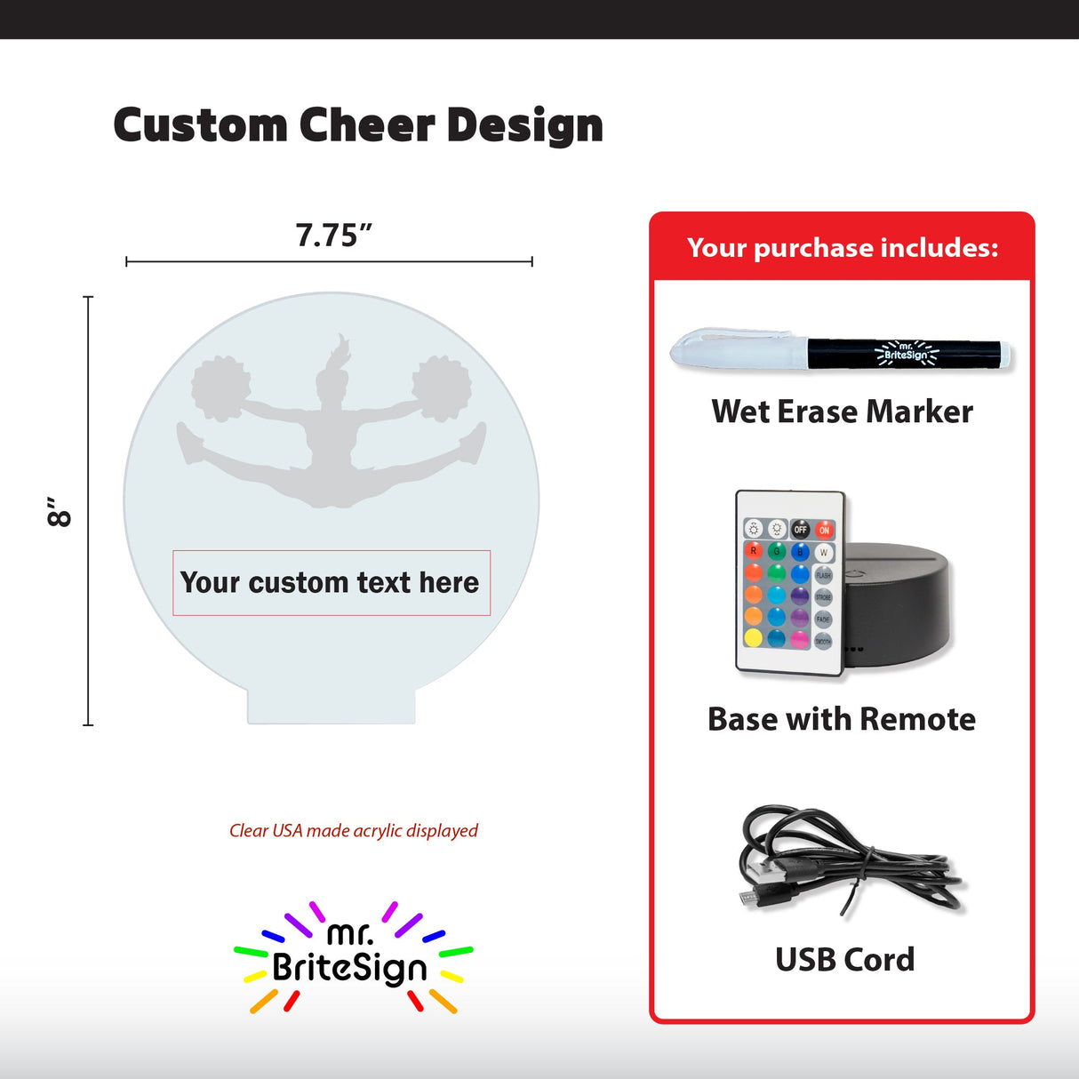 mr.BriteSign Cheer in the Air - AKD Ink