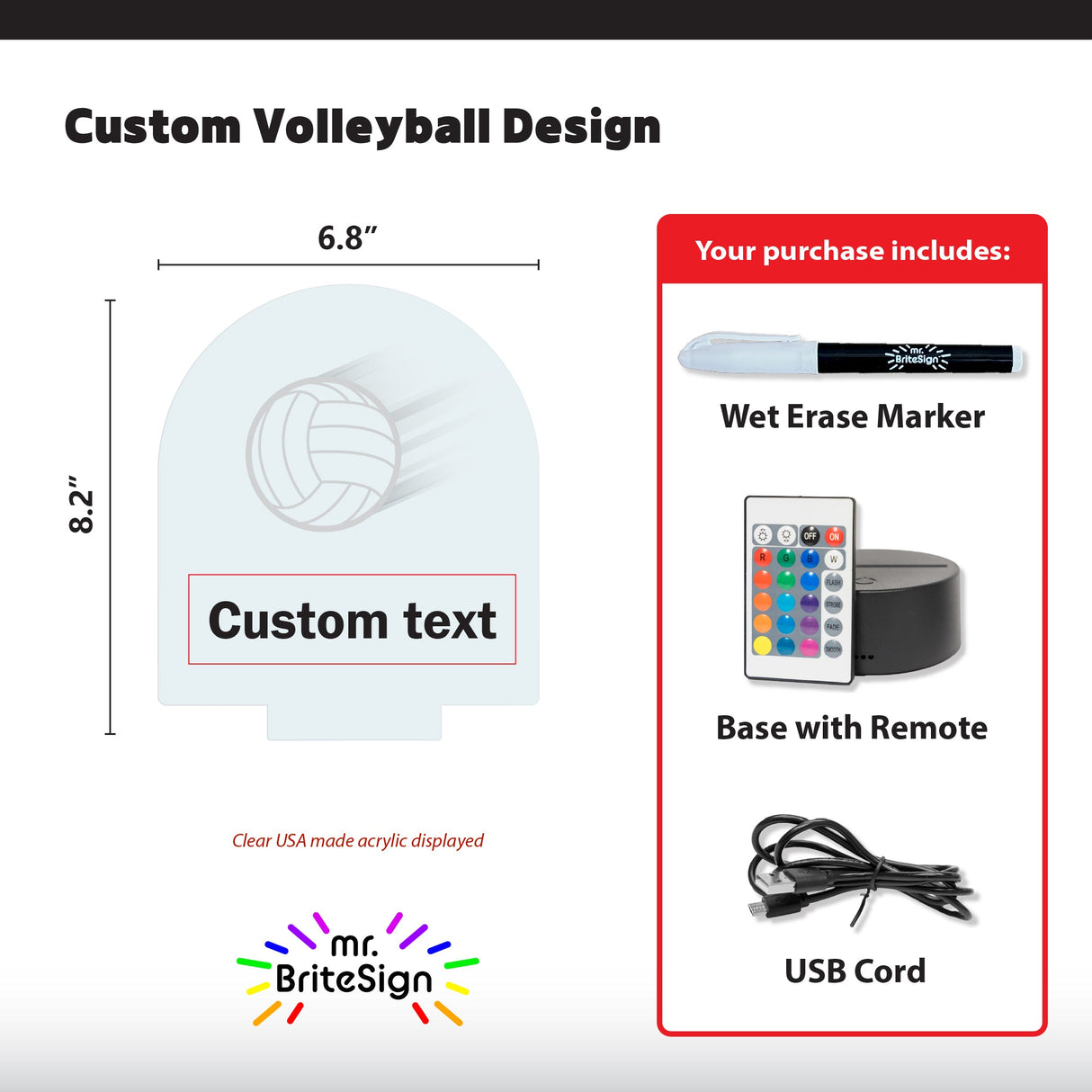 mr.BriteSign Volleyball in Motion - AKD Ink