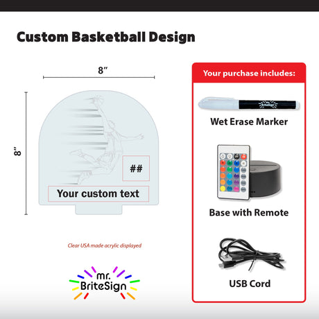 mr.BriteSign Basketball Boys Dunking - AKD Ink