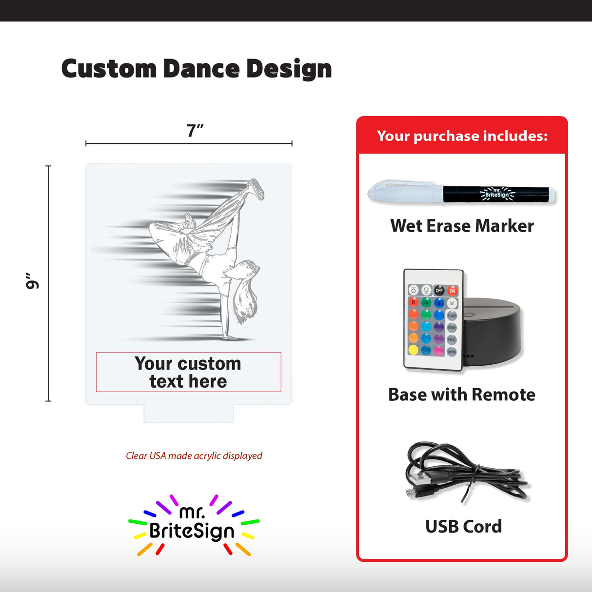 mr.BriteSign Break Dancer - AKD Ink