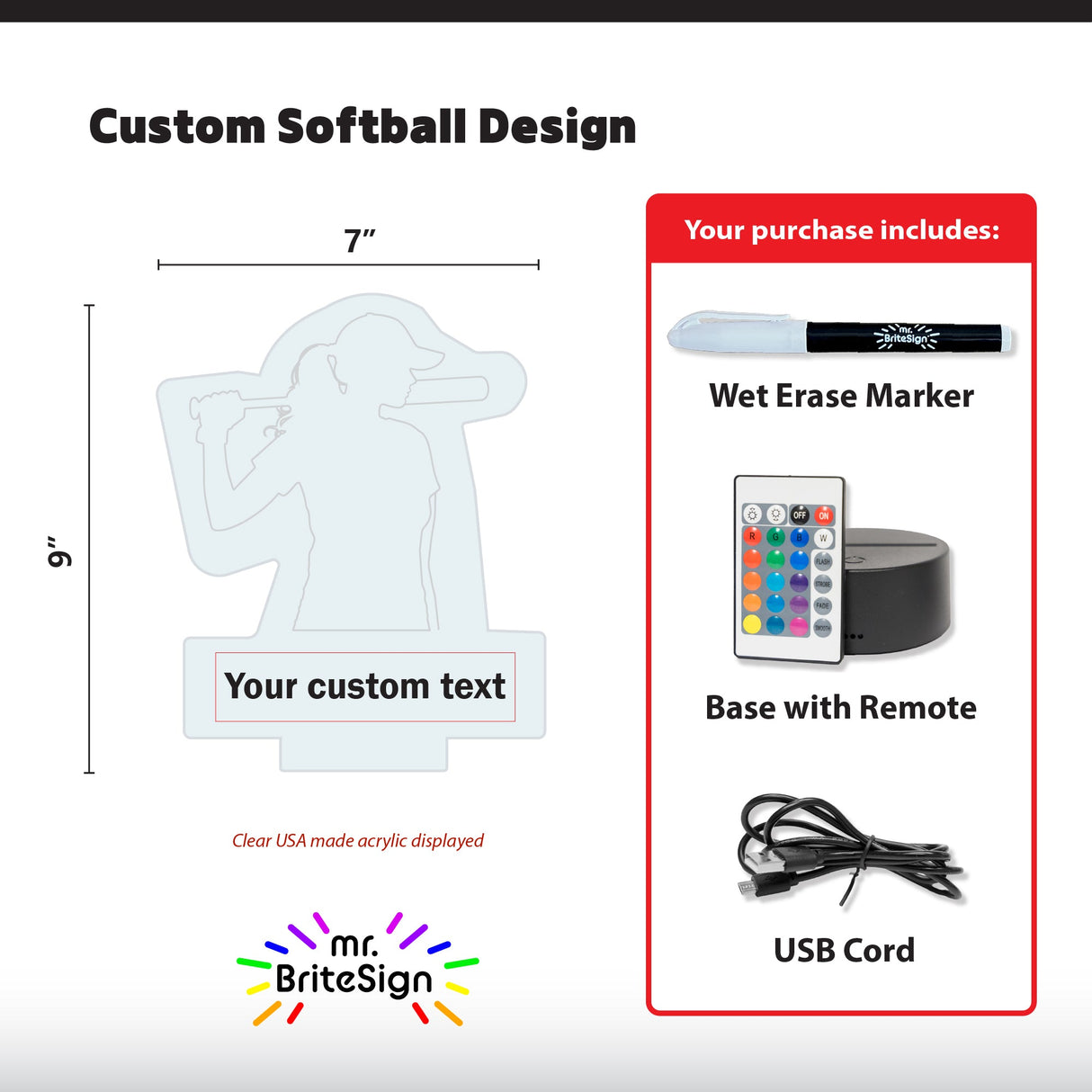 mr.BriteSign Softball Batter - AKD Ink