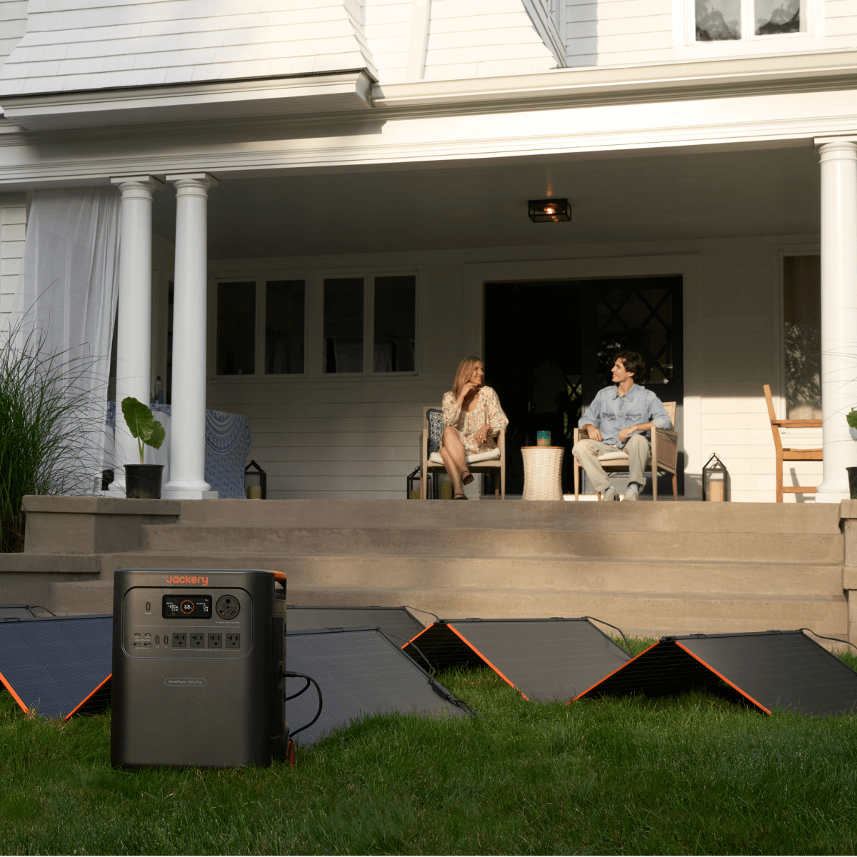 Jackery Solar Generator HomePower 3600 Plus with multiple outlets and portable design for home or outdoor use
