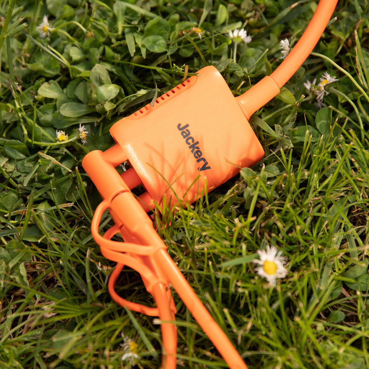 Jackery Solar Panel Connector for handbags, showcasing a compact, durable connector for solar power applications.